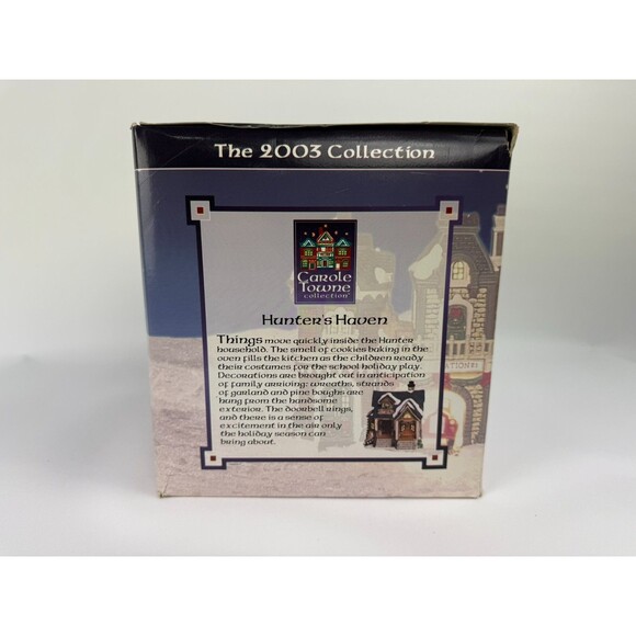 2003 LEMAX CAROLE TOWNE HUNTER'S HAVEN LIGHTED With Box - Picture 2 of 10